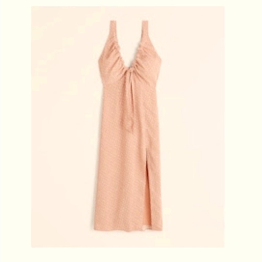 Abercrombie and Finch cinch tie front midi dress XL